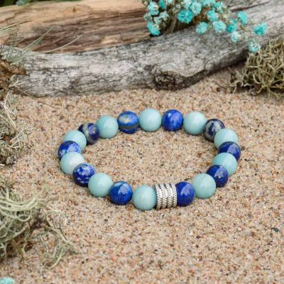 Amazonite and Lazurite Bracelet