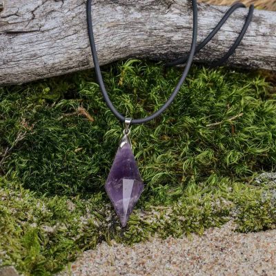 Amethyst Pyramid Pendant