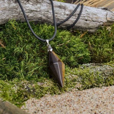 Tiger Eye Pyramid Pendant