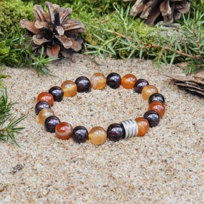 Garnet and Carnelian Bracelet