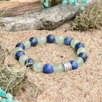 Aventurine and Sodalite Bracelet